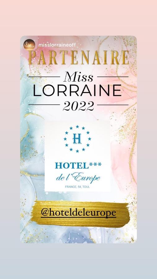 Hotel De L'Europe Toul Eksteriør bilde